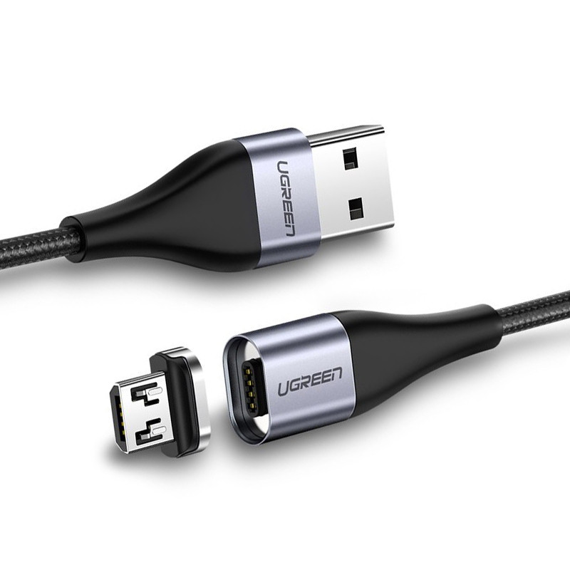 magnitnii-kabel-micro-usb-ugreen-dlia-zariadzhannia-ta-peredachi-danikx-1-m-chornii-60207-60209d2