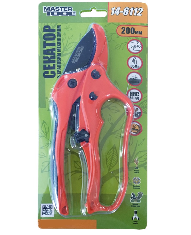 sekator-sadovyi-s-kxrapovym-mekxanizmom-mastertool-200-mm-lezvie-mn65-teflon-nakovalnia-14-6112