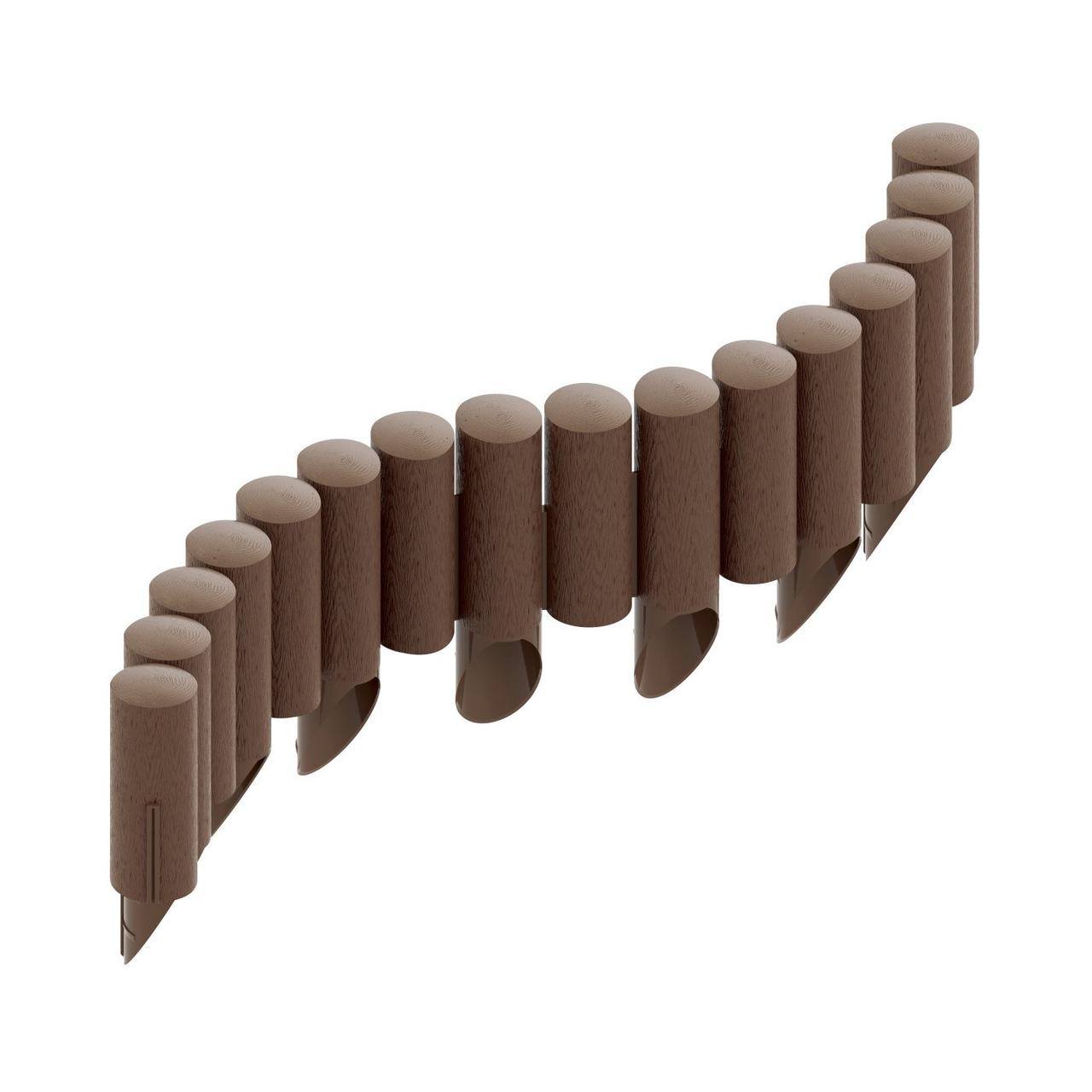 gazonne-ogorodzhennia-4-elementi-standard-korichneve-2-3m-cellfast
